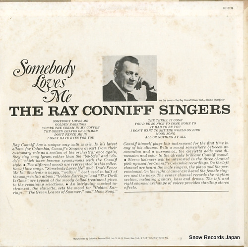 CONNIFF, RAY somebody loves me LE10128