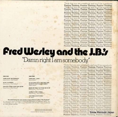 WESLEY, FRED damn right i am somebody MP2389