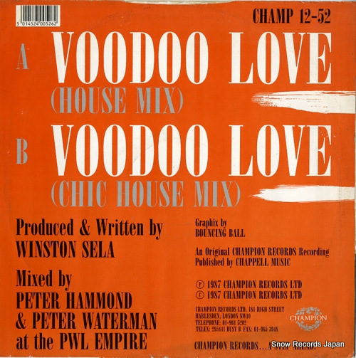 LA ROSE, JUDY voodoo love CHAMP12-52