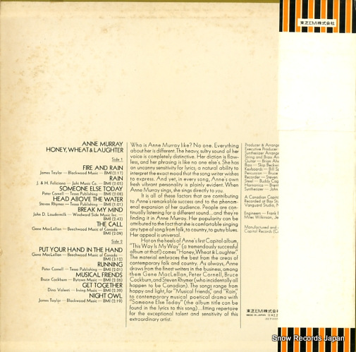 MURRAY, ANNE honey wheat & laughter ECP-81033