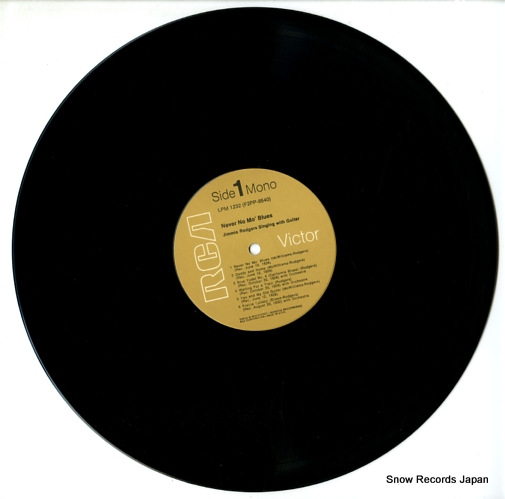 RODGERS, JIMMIE never no mo' blues LPM-1232