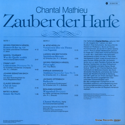 MATHIEU, CHANTAL zauber der harfe 25845OK