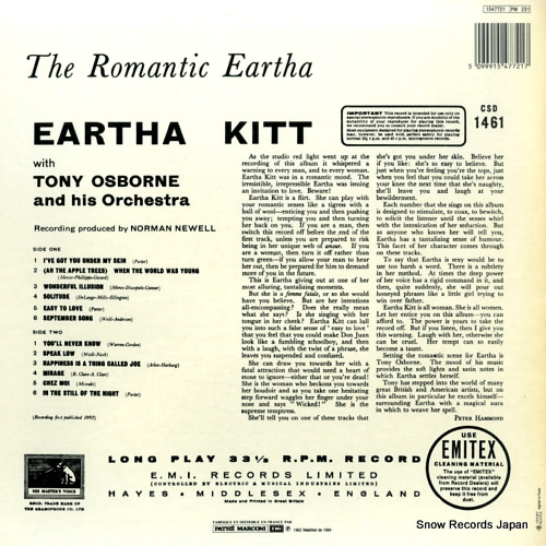 å the romantic eartha CSD1461 / 1547721