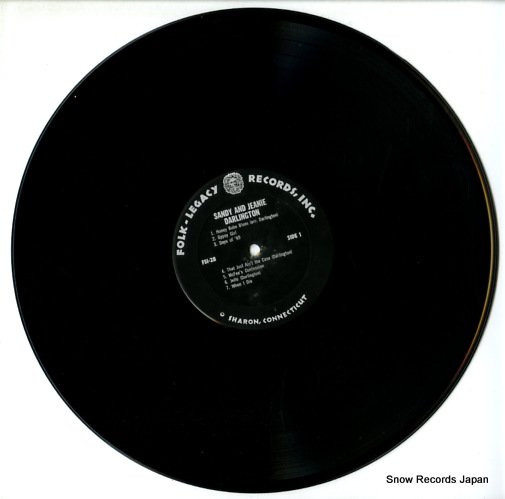 DARLINGTON, SANDY AND JEANIE songs and ballads sung FSI-28