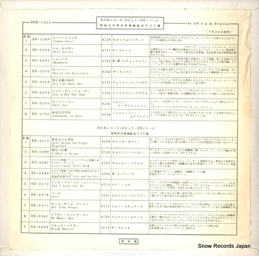 V/A rcaݥԥ顼ss꡼£ǯ SSD-1033