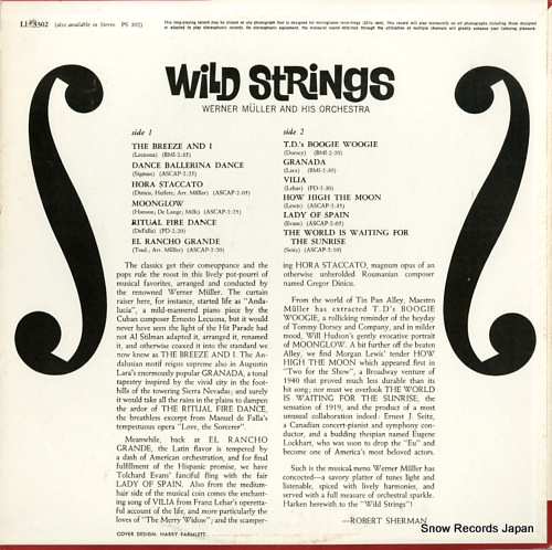 MULLER, WERNER wild strings vol 1 LL3302