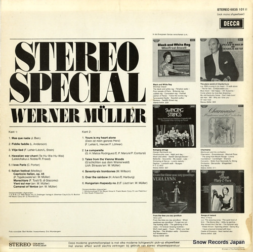 MULLER, WERNER stereo special 6835101