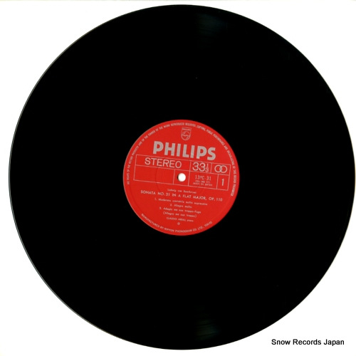 ARRAU, CLAUDIO beethoven; piano sonatas a flat major op.110 and c minor op.111 13PC-31