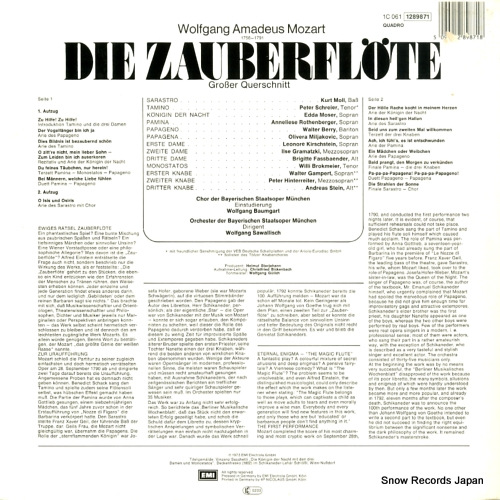 SAWALLISCH, WOLFGANG mozart; die zauberflote 1C0611289871