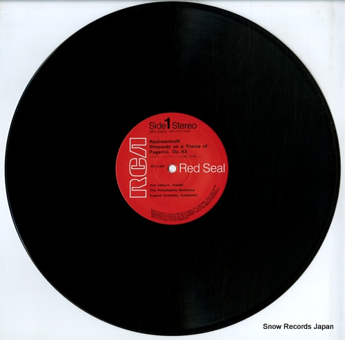 CLIBURN, VAN rachmaninoff; rhapsody on a theme of paganini SRA-2833