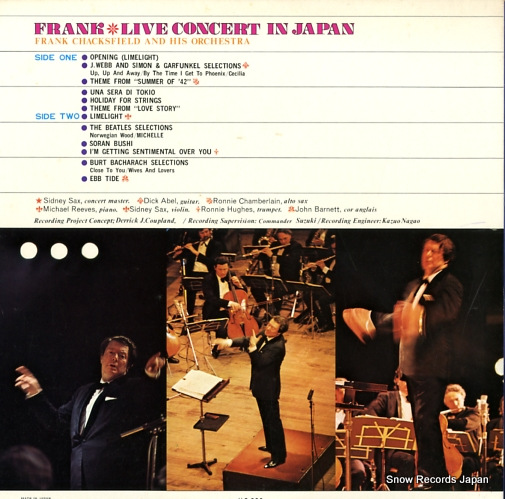 CHACKSFIELD, FRANK live concert in japan GP127