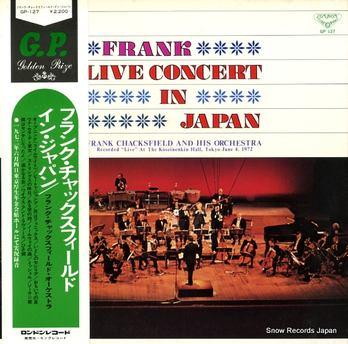 CHACKSFIELD, FRANK live concert in japan GP127