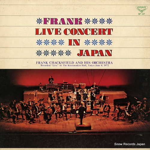 CHACKSFIELD, FRANK live concert in japan GP127
