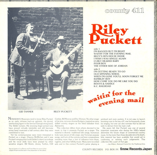 PUCKETT, RILEY waitin' for the evening mail COUNTY411