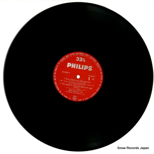 GRUMIAUX, ARTHUR debussy - lekeu; sonatas for violin and piano FL-5514