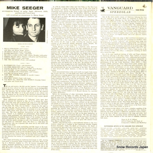 ޥ mike seeger VSD-79150