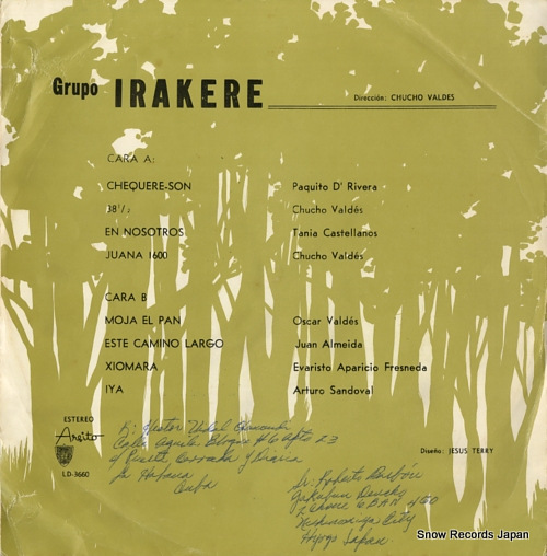 GRUPO IRAKERE grupo irakere LD-3660