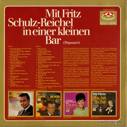 SCHULZ-REICHEL, FRITZ in einer kleinen bar 555012
