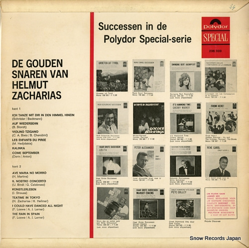 ZACHARIAS, HELMUT de gouden snaren van helmut zacharias 236039