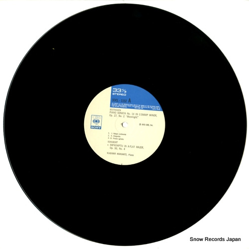 HOROWITZ, VLADIMIR beethoven; moonlight sonata SOCL1152