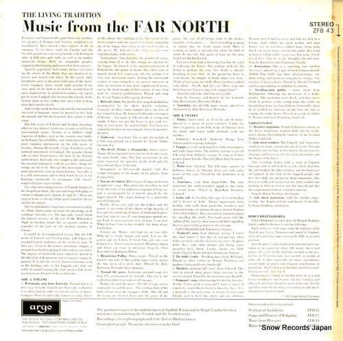 BHATTACHARYA, DEBEN music from the far north ZFB43
