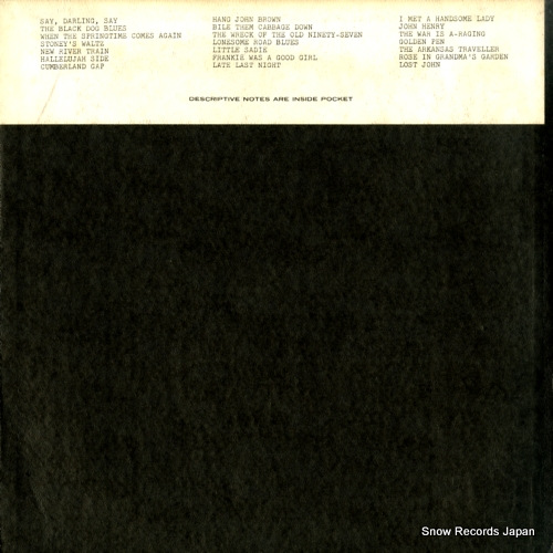 STONEMAN FAMILY, THE old-time tunes of the south (sutphin, foreacre and dickens) FA2315