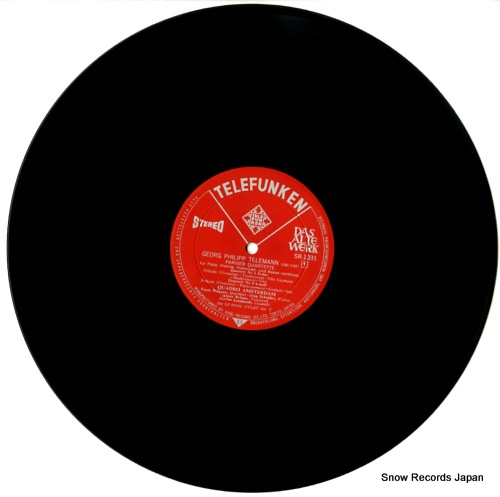 QUADRO AMSTERDAM telemann; pariser quartette SR1031