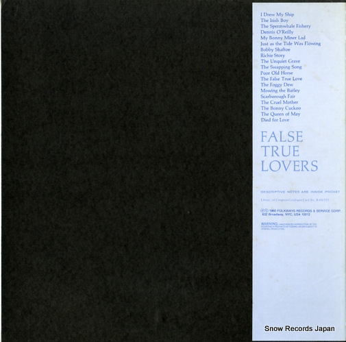 COLLINS, SHIRLEY false true lovers FG3564