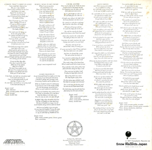 PENTANGLE cruel sister ORL8081