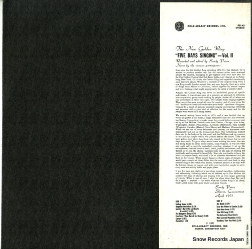 NEW GOLDEN RING, THE five days singing vol.2 FSI-42