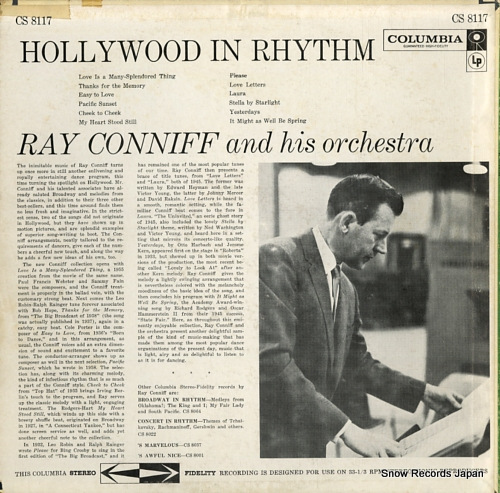 CONNIFF, RAY, AND HIS ORCHESTRA hollywood in rhythm CS8117