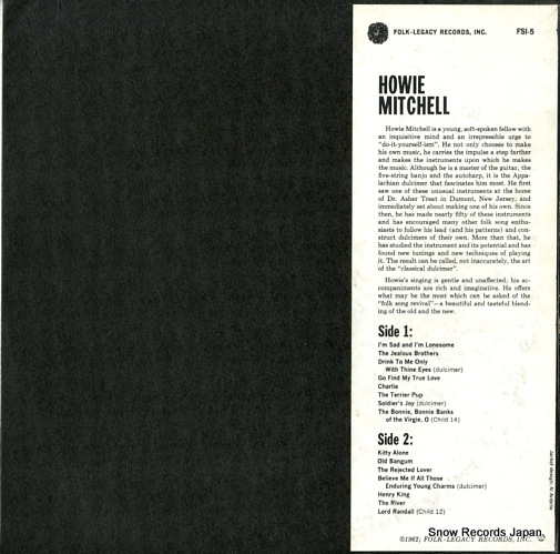 MITCHELL, HOWIE howie mitchell FSI-5