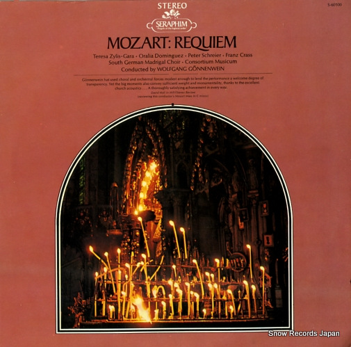 GONNENWEIN, WOLFGANG mozart; requiwm S-60100