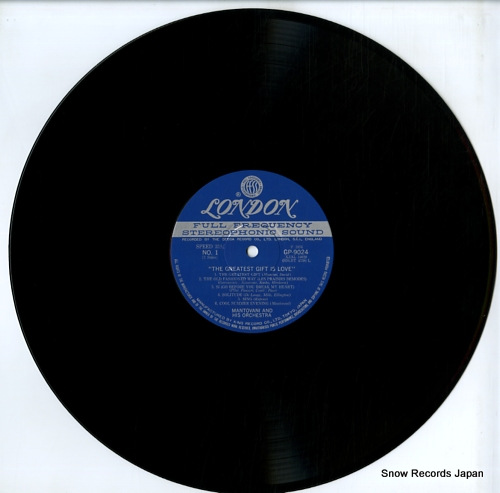 MANTOVANI the greatest gift is love GP9024