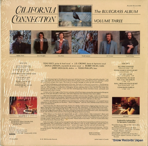 CALIFORNIA CONNECTION the bluegrass album vol.3 ROUNDER0180