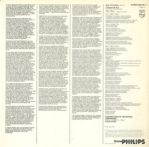 DAVIS, COLIN stravinsky; l'oiseau de feu 9500637