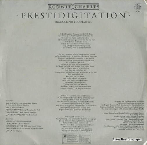 CHARLES, RONNIE prestidigitation BT491