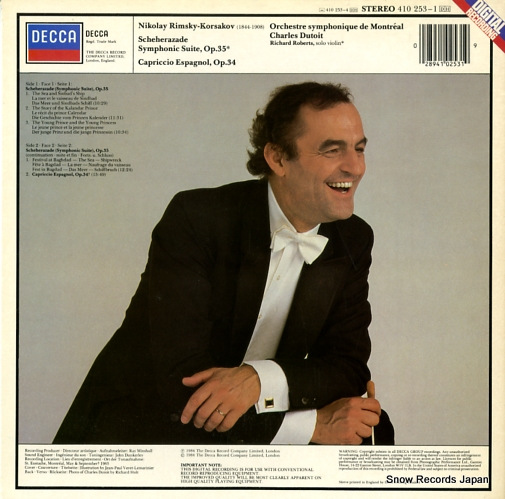 DUTOIT, CHARLES rimsky-korsakov; scheherazade 410253-1