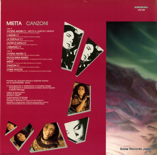 MIETTA canzoni LPX249