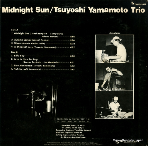 YAMAMOTO, TSUYOSHI midnight sun TBM(P)-5009