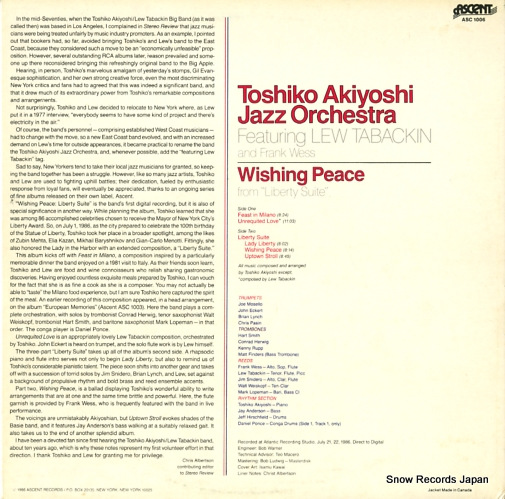 AKIYOSHI, TOSHIKO wishing peace from 