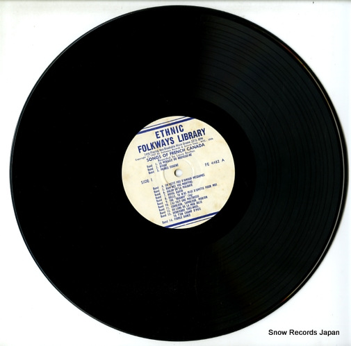 V/A songs of french canada FE4482