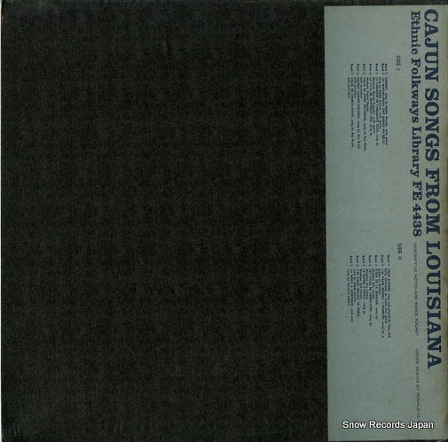V/A cajun songs from louisiana FE4438