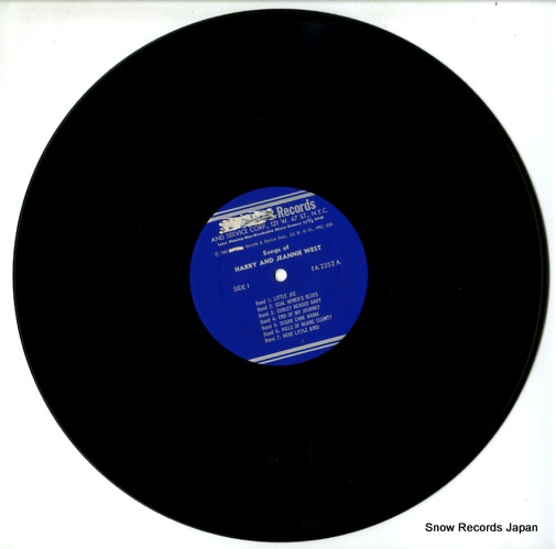 WEST, HARRY AND JEANIE songs of the southland FA2352