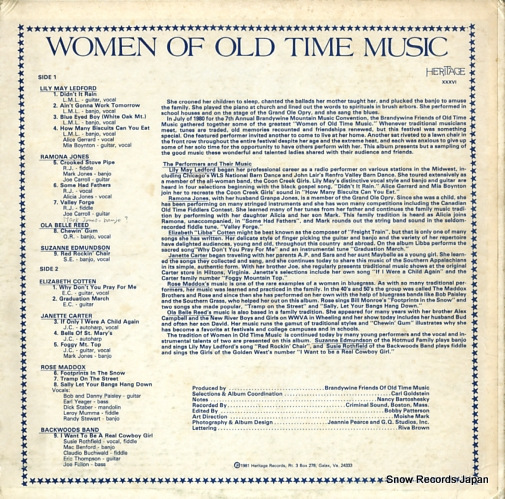 V/A woman of old time music VRP-HLP-36