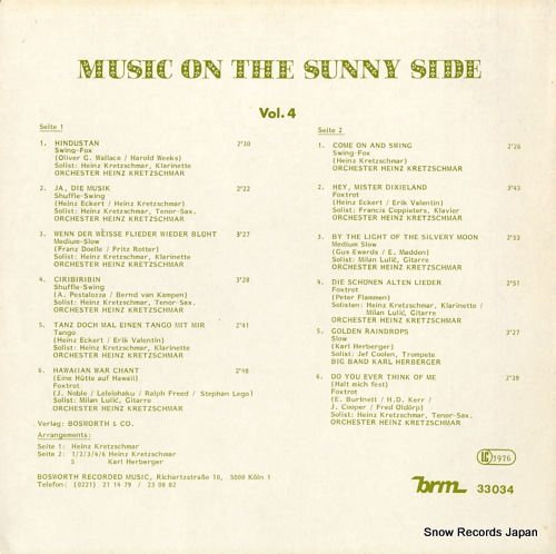 V/A music on the sunny side BRM33034