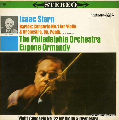 STERN, ISAAC bartok; concerto no.1 for violin OS-178