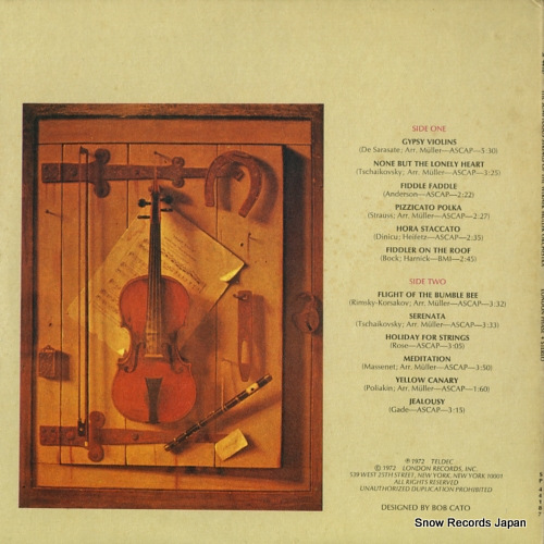 MULLER, WERNER the sumptuous strings of the werner muller orchestra SP44187