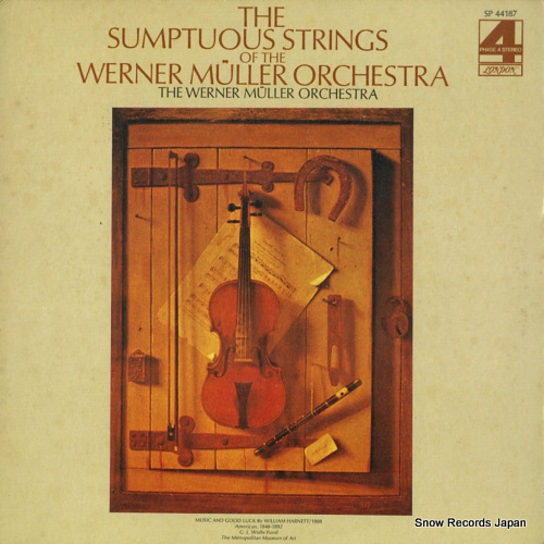 MULLER, WERNER the sumptuous strings of the werner muller orchestra SP44187