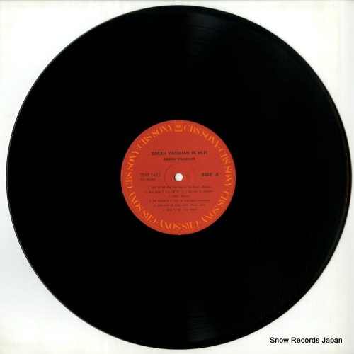 VAUGHAN, SARAH sarah vaughan in hi-fi 20AP1419